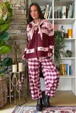 Moorland Lodge Cardigan Burgundy